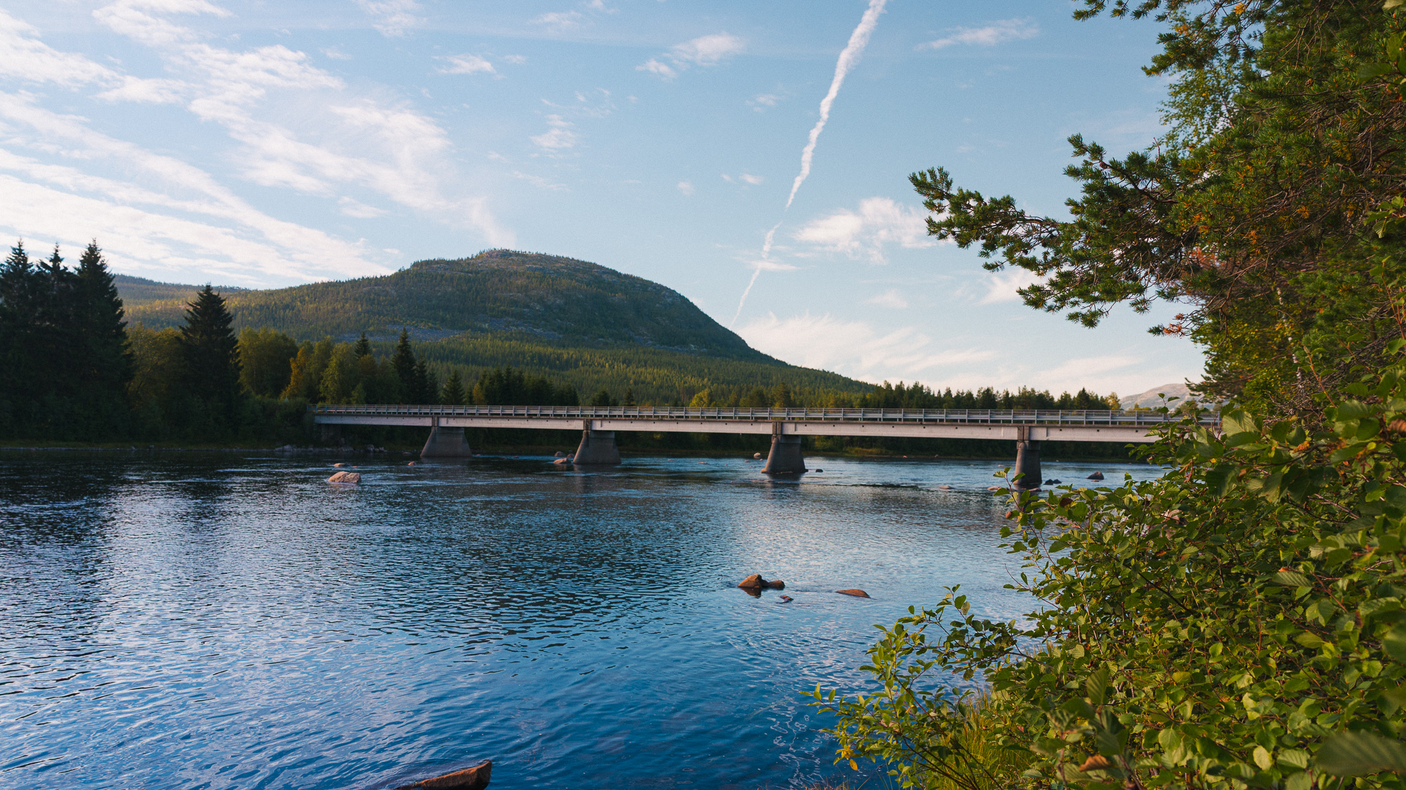 Glomma ved Hanestad i Rendalen